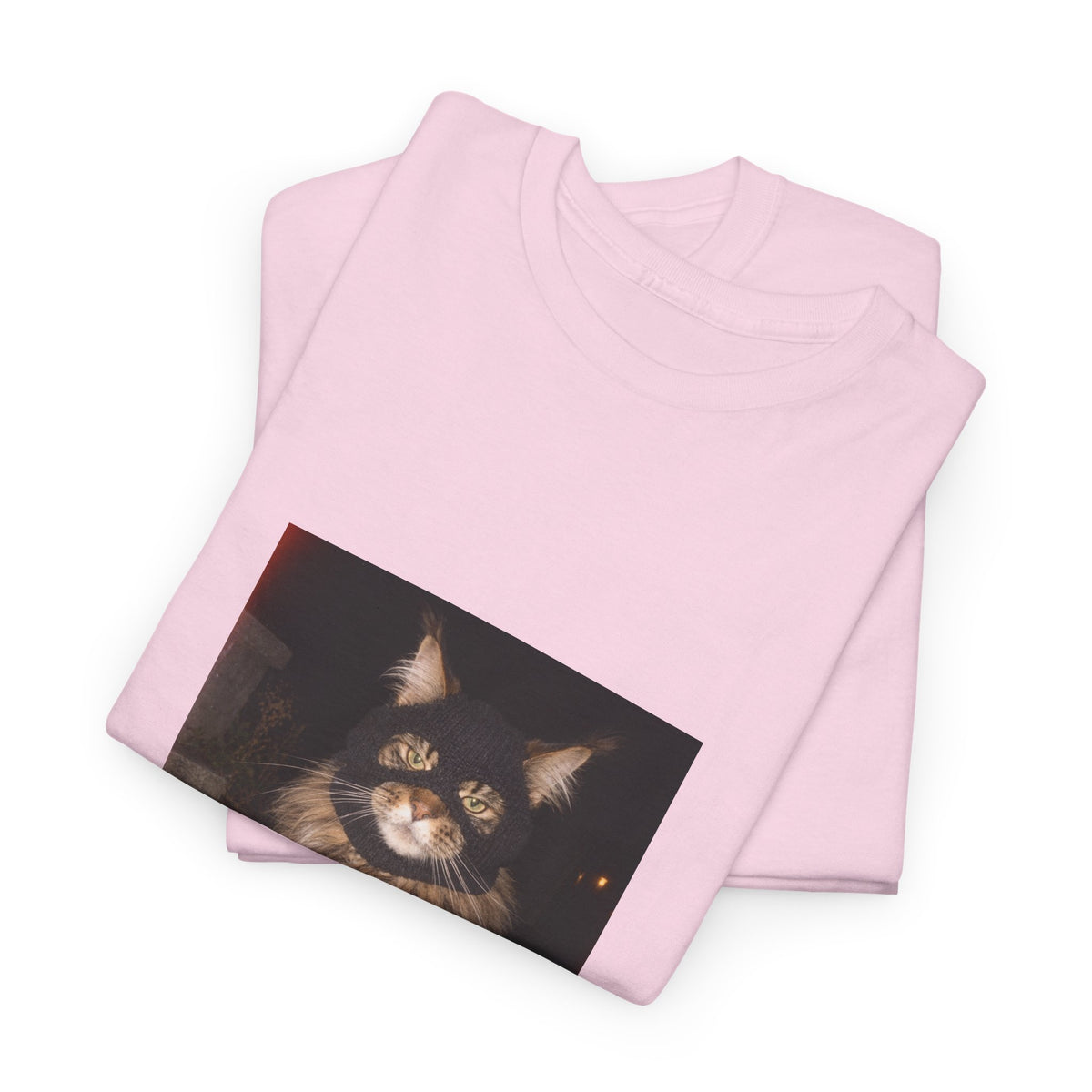Cat Photo T‑Shirt — Cozy Fluffy Cat Portrait Tee